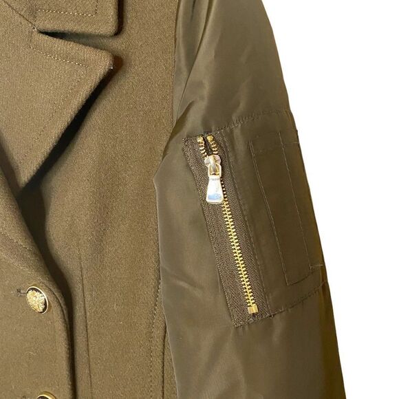 vince Camuto Double Breasted Wool Military Style Peacoat - Picture 5 of 14